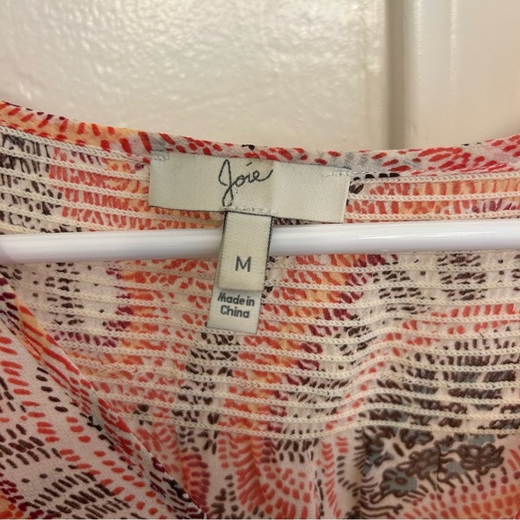 Joie Joaquin Paisley Floral 100% Silk Women’s Medium Tank Top - Picture 3 of 8